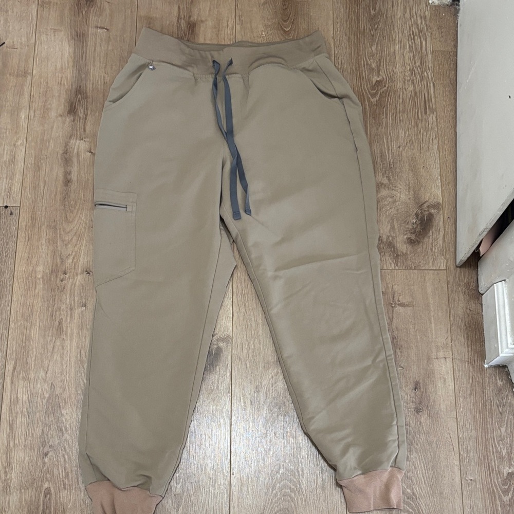 Figs Drawstring Jogger Pants - Tan